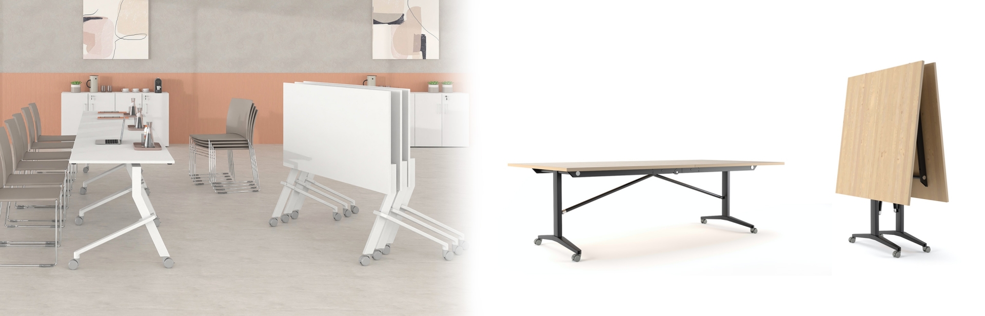 Foldable Desks With Folding Mechanism | Dromeas