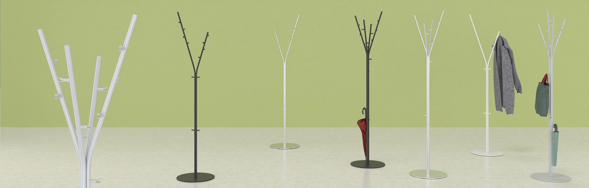 Coathangers With Umbrella Holder In Modern Design | Dromeas